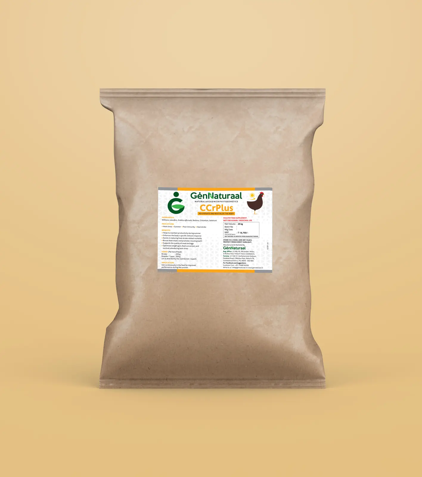 CCr-Plus 25 kg feed pack