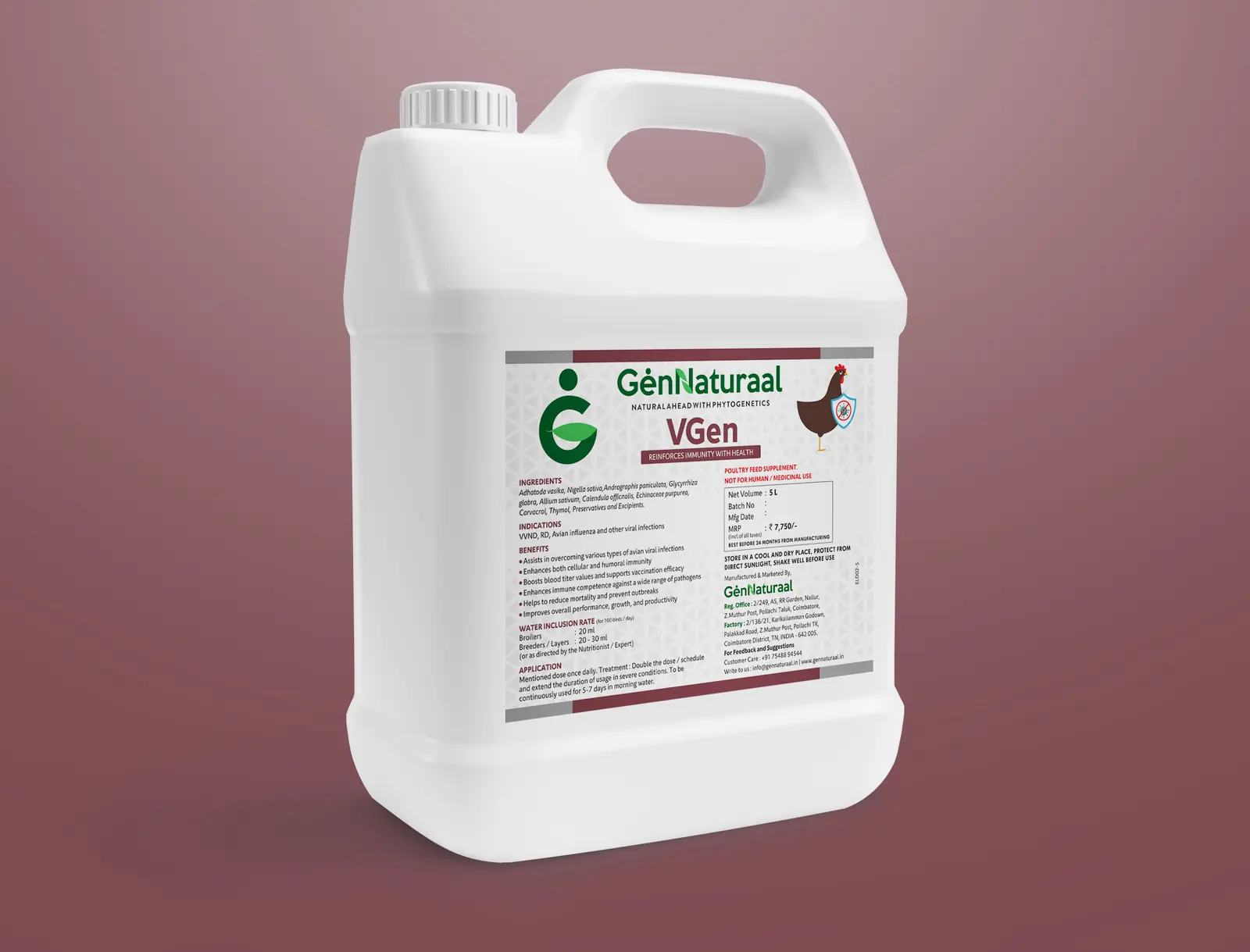 VGen 5 L water pack